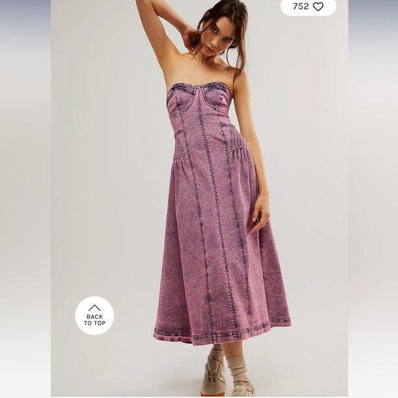 Free People Malibu Midi Dress - Picture 1 of 5